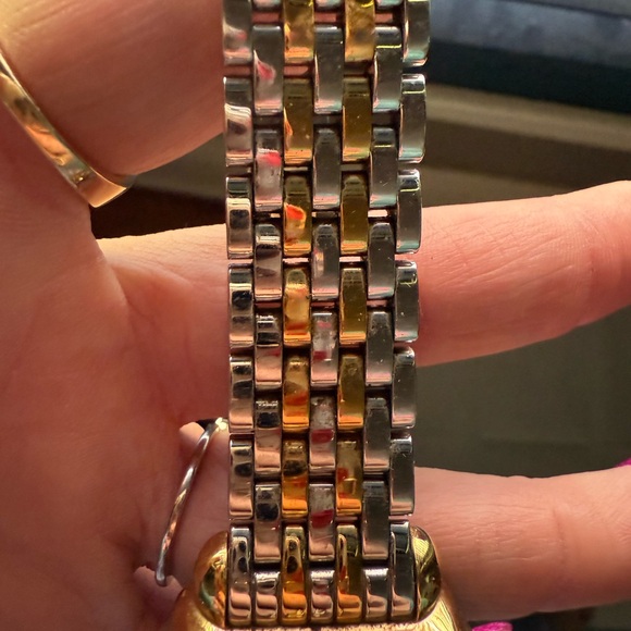 Michele Deco Madison Diamond Two-Tone 18k/SS Diamond Dial Watch $4000 - Picture 5 of 14